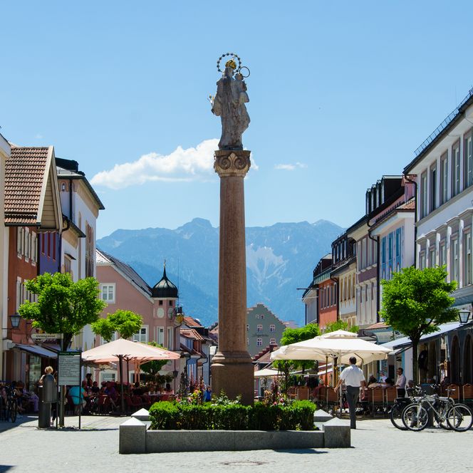 In der Fußgängerzone Murnau